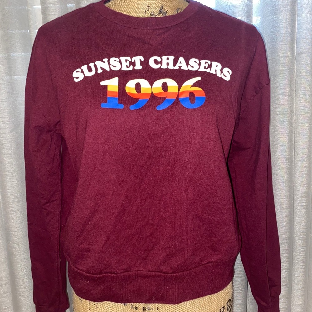 Forever21 Burgundy Sweatshirt